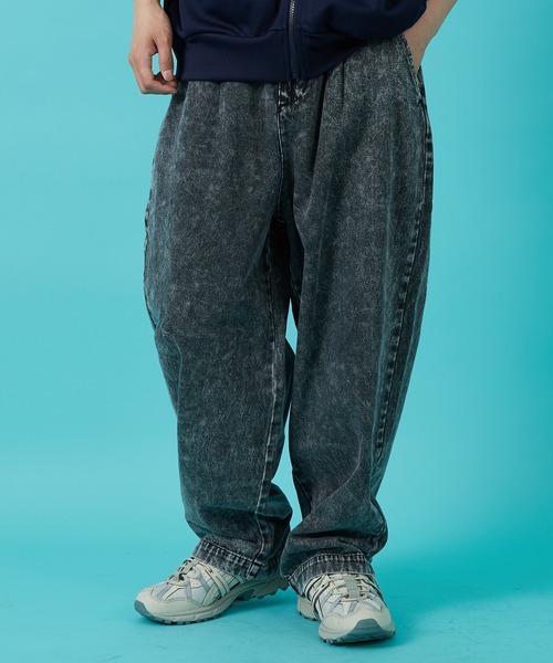 improves（インプローブス）の「デニム ワイドパンツ（デニムパンツ・メンズ・ブルー系/ブラック/ブルー/ワンウォッシュ/ブラック系/ライトブルー/キナリ・MEDIUM/SMALL/LARGE）」の4枚目の写真