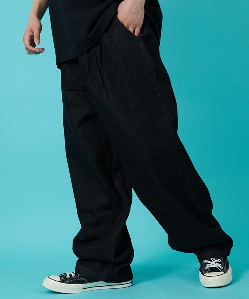 improves（インプローブス）の「デニム ワイドパンツ（デニムパンツ・メンズ・ブルー系/ブラック/ブルー/ワンウォッシュ/ブラック系/ライトブルー/キナリ・MEDIUM/SMALL/LARGE）」の3枚目の写真