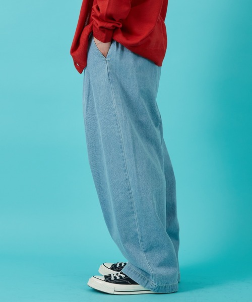 improves（インプローブス）の「デニム ワイドパンツ（デニムパンツ・メンズ・ブルー系/ブラック/ブルー/ワンウォッシュ/ブラック系/ライトブルー/キナリ・MEDIUM/SMALL/LARGE）」の17枚目の写真