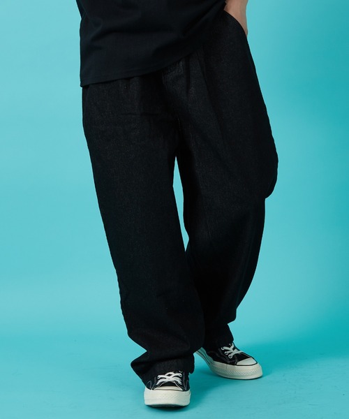 improves（インプローブス）の「デニム ワイドパンツ（デニムパンツ・メンズ・ブルー系/ブラック/ブルー/ワンウォッシュ/ブラック系/ライトブルー/キナリ・MEDIUM/SMALL/LARGE）」の8枚目の写真