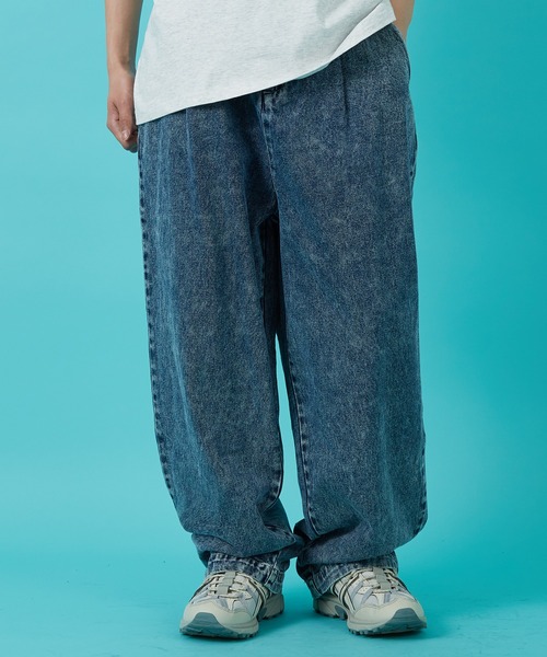 improves（インプローブス）の「デニム ワイドパンツ（デニムパンツ・メンズ・ブルー系/ブラック/ブルー/ワンウォッシュ/ブラック系/ライトブルー/キナリ・MEDIUM/SMALL/LARGE）」の21枚目の写真