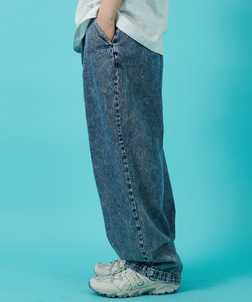 improves（インプローブス）の「デニム ワイドパンツ（デニムパンツ・メンズ・ブルー系/ブラック/ブルー/ワンウォッシュ/ブラック系/ライトブルー/キナリ・MEDIUM/SMALL/LARGE）」の22枚目の写真