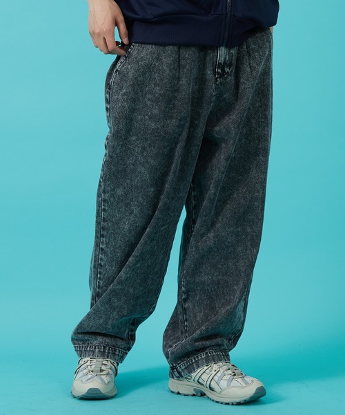 improves（インプローブス）の「デニム ワイドパンツ（デニムパンツ・メンズ・ブルー系/ブラック/ブルー/ワンウォッシュ/ブラック系/ライトブルー/キナリ・MEDIUM/SMALL/LARGE）」の12枚目の写真