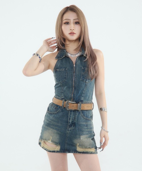 セール】アンティークシルバーバックルベルト（ベルト）｜d.i.a.