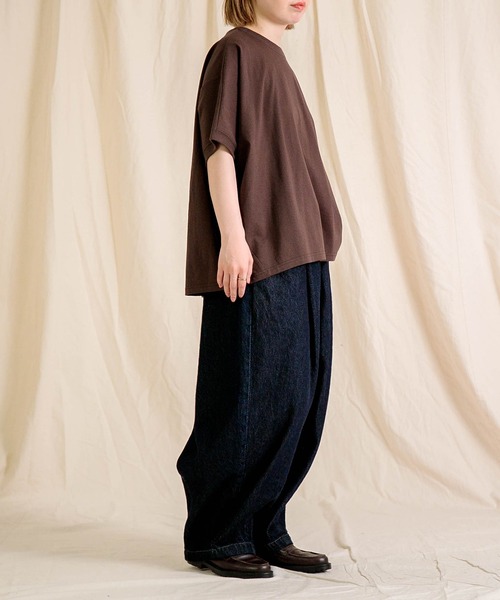 Brocante / ブロカント] 5/1綾デニム バロンパンツ | Domingo