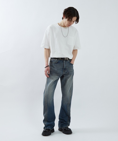improves(インプローブス)の「フレア デニムパンツ(デニムパンツ・メンズ・ブルー/ブラック・SMALL/LARGE/MEDIUM)」の7枚目の写真