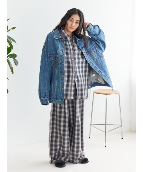 Ungrid(アングリッド)の「【展示会人気NO.1】チュールレイヤードルーズシャツ(シャツ/ブラウス・レディース・その他1/ベージュ/ブラウン・FREE)」の22枚目の写真