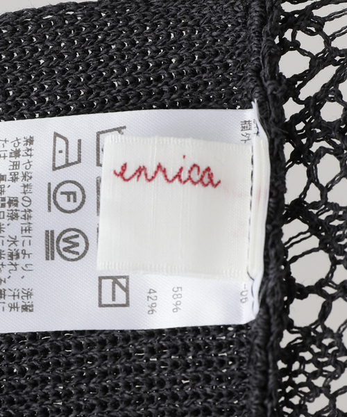 enrica(エンリカ)の「ENRICA エンリカ PaperRace Knit KNIT225(ニット/セーター・レディース・ブラック・FREE)」の11枚目の写真