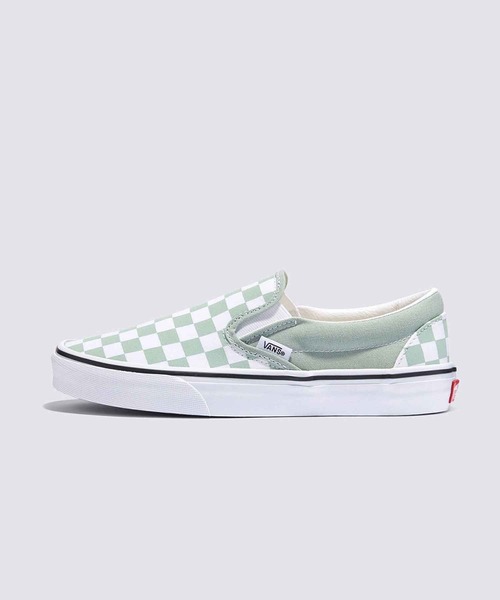 VANS(バンズ)の「クラシック スリッポン(スリッポン・メンズ・オレンジ/オリーブ・5/5.5/6/6.5/7/7.5/8/8.5/9/9.5/10/10.5/11/12/4/4.5/11.5)」の2枚目の写真