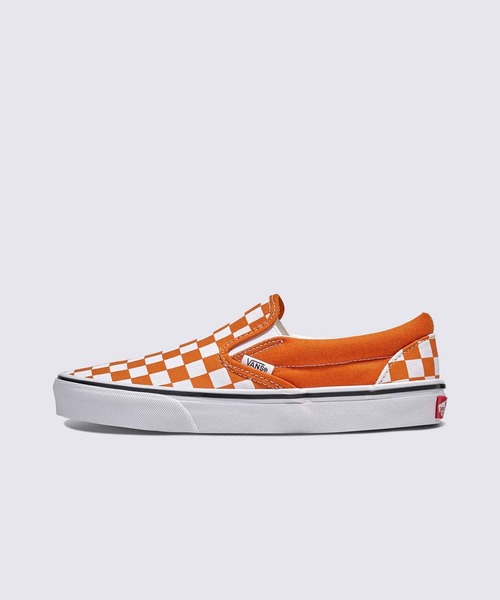 VANS(バンズ)の「クラシック スリッポン(スリッポン・メンズ・オレンジ/オリーブ・5/5.5/6/6.5/7/7.5/8/8.5/9/9.5/10/10.5/11/12/4/4.5/11.5)」の1枚目の写真