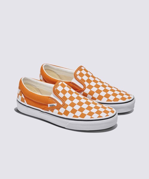 VANS(バンズ)の「クラシック スリッポン(スリッポン・メンズ・オレンジ/オリーブ・5/5.5/6/6.5/7/7.5/8/8.5/9/9.5/10/10.5/11/12/4/4.5/11.5)」の6枚目の写真