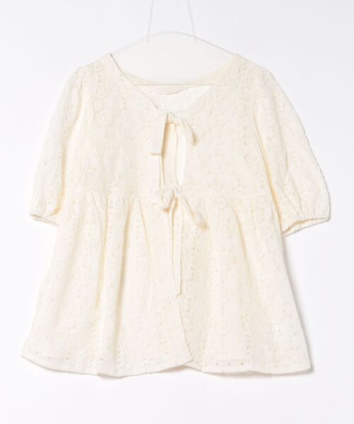 apres jour clair(アプレジュールクレア)の「【apres jour clair】SSレースペプラムトップス(シャツ/ブラウス・レディース・ブラック/アイボリー・X-LARGE/フリー)」の17枚目の写真