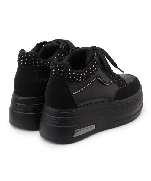 ESPERANZA（エスペランサ）の「きゅんフィットインソールラインストーンスニーカー（スニーカー・レディース・アイボリー/ブラック/ピンク系/ブラック×ホワイト・LL/L/M/S）」の17枚目の写真