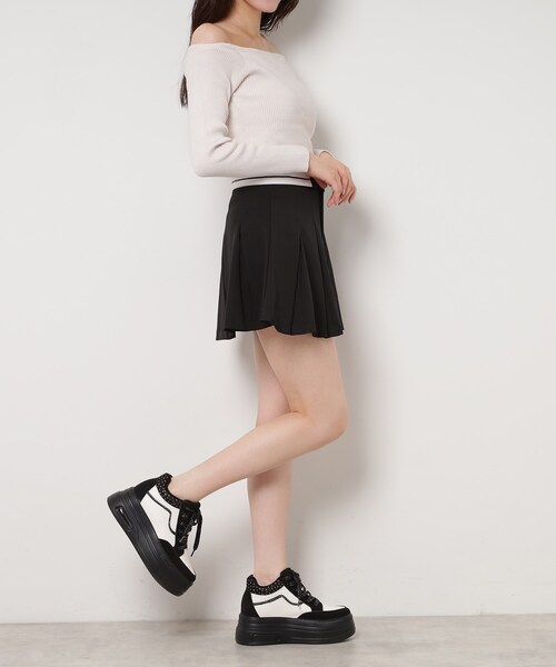 ESPERANZA（エスペランサ）の「きゅんフィットインソールラインストーンスニーカー（スニーカー・レディース・アイボリー/ブラック/ピンク系/ブラック×ホワイト・LL/L/M/S）」の14枚目の写真