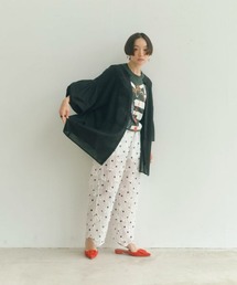 《高山都さんコラボ》ダブルフロントタックボリュームスリーブブラウス