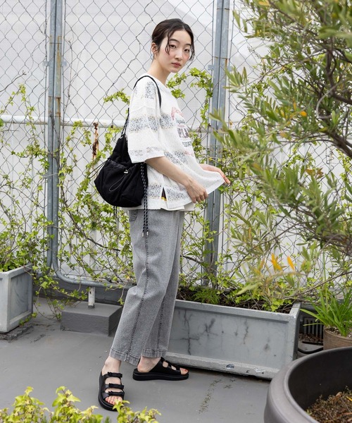 niko and...（ニコアンド）の「レースプリントアソートTシャツ（Tシャツ/カットソー・レディース・オフホワイト/ブラック/アイボリー・LARGE/MEDIUM）」の17枚目の写真