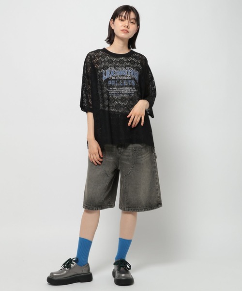 niko and...（ニコアンド）の「レースプリントアソートTシャツ（Tシャツ/カットソー・レディース・オフホワイト/ブラック/アイボリー・LARGE/MEDIUM）」の8枚目の写真