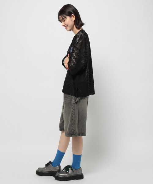 niko and...（ニコアンド）の「レースプリントアソートTシャツ（Tシャツ/カットソー・レディース・オフホワイト/ブラック/アイボリー・LARGE/MEDIUM）」の7枚目の写真