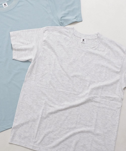 SILVER BULLET(シルバーバレット)の「『SILVER BULLET SELECT AP/シルバーバレットセレクト』NEWTRAL 5.6oz Standard Essentials Tee(Tシャツ/カットソー・メンズ・チャコール/ネイビー/サンドベージュ/ロイヤルブルー/レッド/A/ダークグリーン/B/ブラック/スモークピンク/ライトブルー/ホワイト・M/L/XL/S)」の12枚目の写真