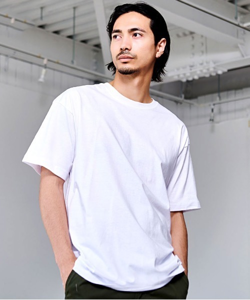 SILVER BULLET(シルバーバレット)の「『SILVER BULLET SELECT AP/シルバーバレットセレクト』NEWTRAL 5.6oz Standard Essentials Tee(Tシャツ/カットソー・メンズ・チャコール/ネイビー/サンドベージュ/ロイヤルブルー/レッド/A/ダークグリーン/B/ブラック/スモークピンク/ライトブルー/ホワイト・M/L/XL/S)」の13枚目の写真