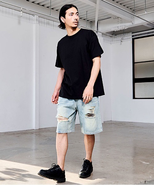 SILVER BULLET(シルバーバレット)の「『SILVER BULLET SELECT AP/シルバーバレットセレクト』NEWTRAL 5.6oz Standard Essentials Tee(Tシャツ/カットソー・メンズ・チャコール/ネイビー/サンドベージュ/ロイヤルブルー/レッド/A/ダークグリーン/B/ブラック/スモークピンク/ライトブルー/ホワイト・M/L/XL/S)」の20枚目の写真