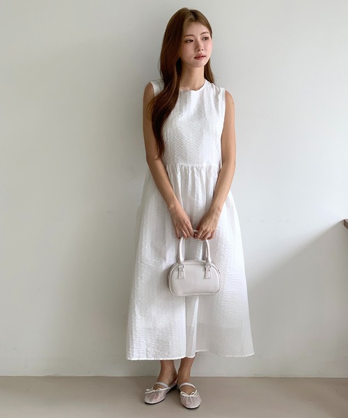 【新品未使用】Maison Celon ホワイトノースリーブミニワンピース 1422467_21093595_k3.jpg