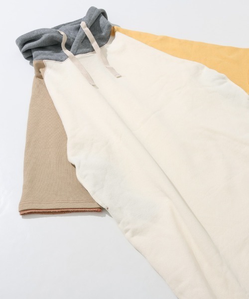 KRIFF MAYER Lady's Collection（クリフメイヤーレディースコレクション）の「【綿100％】ざっくり裏毛7分袖ワンピース（ワンピース・レディース・イエロー/ベージュ/グレー/ナチュラル/カラフル/ブラック/パープル・MEDIUM/LARGE）」の7枚目の写真