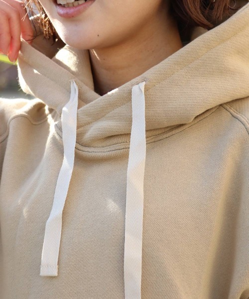 KRIFF MAYER Lady's Collection（クリフメイヤーレディースコレクション）の「【綿100％】ざっくり裏毛7分袖ワンピース（ワンピース・レディース・イエロー/ベージュ/グレー/ナチュラル/カラフル/ブラック/パープル・MEDIUM/LARGE）」の18枚目の写真