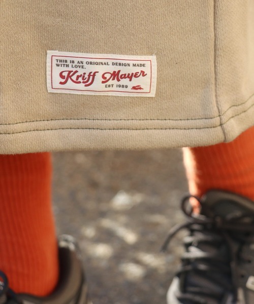 KRIFF MAYER Lady's Collection（クリフメイヤーレディースコレクション）の「【綿100％】ざっくり裏毛7分袖ワンピース（ワンピース・レディース・イエロー/ベージュ/グレー/ナチュラル/カラフル/ブラック/パープル・MEDIUM/LARGE）」の20枚目の写真