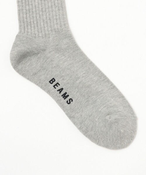 BEAMS(ビームス)の「Bロゴ クルーソックス(ソックス/靴下・メンズ・グレー/ネイビー/ホワイト/ブラック・ONE SIZE)」の6枚目の写真
