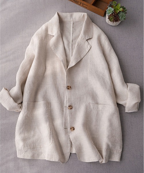 GRANCY】Pierced Tuck Tailored Jacket / ピアスデザインタック