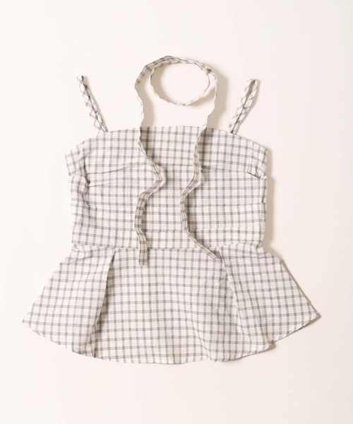 WC（ダブル シー）の「《2点セット》チョーカーセットチェックキャミソール（その他トップス・レディース・ブラック/ホワイト・FREE）」の3枚目の写真