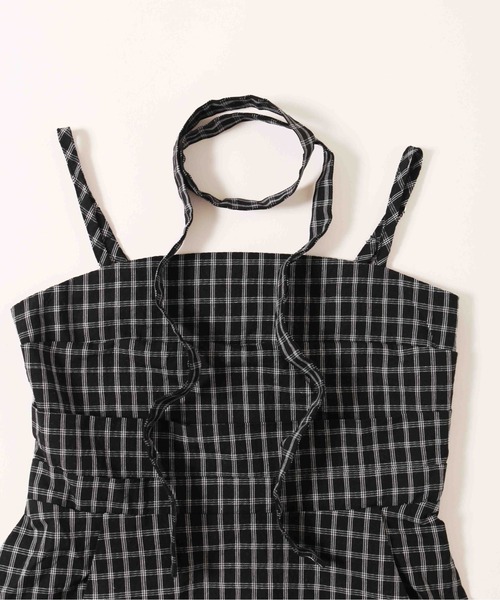 WC（ダブル シー）の「《2点セット》チョーカーセットチェックキャミソール（その他トップス・レディース・ブラック/ホワイト・FREE）」の5枚目の写真