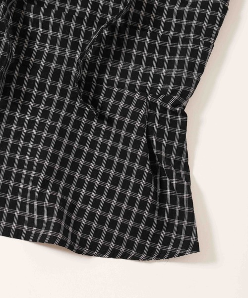 WC（ダブル シー）の「《2点セット》チョーカーセットチェックキャミソール（その他トップス・レディース・ブラック/ホワイト・FREE）」の6枚目の写真