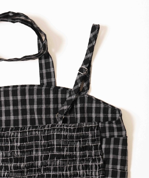 WC（ダブル シー）の「《2点セット》チョーカーセットチェックキャミソール（その他トップス・レディース・ブラック/ホワイト・FREE）」の7枚目の写真