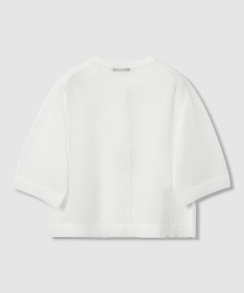 ANAYI(アナイ)の「ハーフスリーブシアークルー カーディガン(カーディガン/ボレロ・レディース・レッド/ホワイト/チャコールグレー/ブラック・38/36)」の17枚目の写真