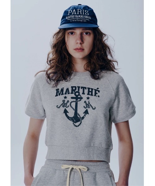 【Marithe+Francois Girbaud】関税/送料込み MARINE STR TEE MARITHE + FRANCOIS GIRBAUD Marithe Francois Girbaud (マリテ