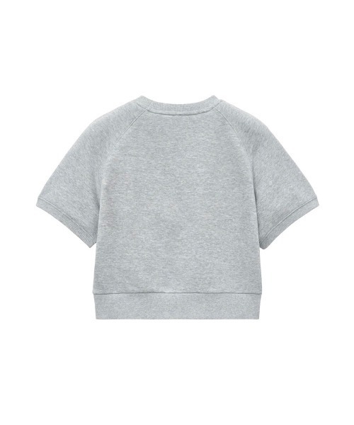 MARITHE + FRANCOIS GIRBAUD（マリテフランソワジルボー）の「W MARINE LOGO SWEAT HALF TEE（Tシャツ/カットソー・レディース・チャコール/ヘザーグレー・SMALL/MEDIUM）」の6枚目の写真