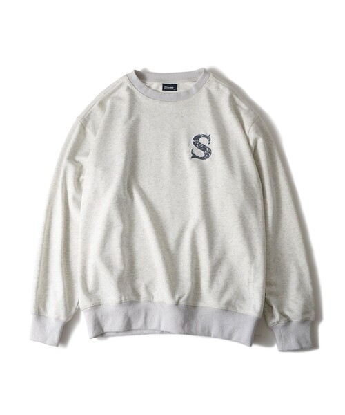Subciety（サブサエティ）の「Paisley patched sweatshirt（スウェット・メンズ・アッシュグレー/ブラック/ネイビー・SMALL/MEDIUM/LARGE/X-LARGE）」の15枚目の写真