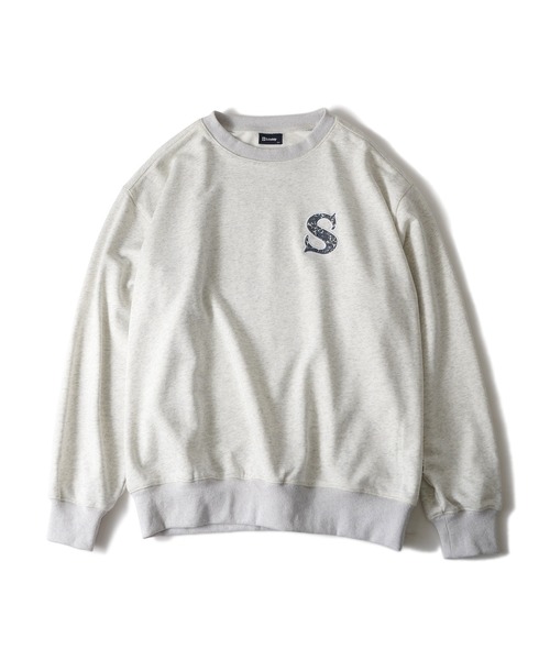 Subciety（サブサエティ）の「Paisley patched sweatshirt（スウェット・メンズ・アッシュグレー/ブラック/ネイビー・SMALL/MEDIUM/LARGE/X-LARGE）」の5枚目の写真
