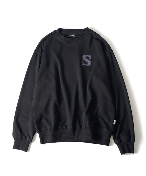 Subciety（サブサエティ）の「Paisley patched sweatshirt（スウェット・メンズ・アッシュグレー/ブラック/ネイビー・SMALL/MEDIUM/LARGE/X-LARGE）」の4枚目の写真
