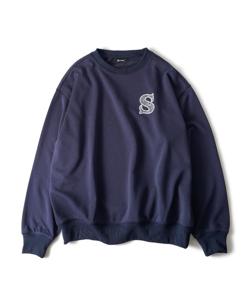 Subciety（サブサエティ）の「Paisley patched sweatshirt（スウェット・メンズ・アッシュグレー/ブラック/ネイビー・SMALL/MEDIUM/LARGE/X-LARGE）」の6枚目の写真