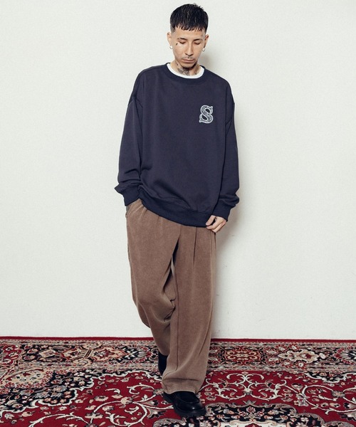 Subciety（サブサエティ）の「Paisley patched sweatshirt（スウェット・メンズ・アッシュグレー/ブラック/ネイビー・SMALL/MEDIUM/LARGE/X-LARGE）」の12枚目の写真