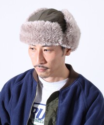 FREDY&GLOSTER（フレディアンドグロスター）の「【GLOSTER/グロスター】フライトキャップ 2WAY ナイロン/デニム（キャップ）」