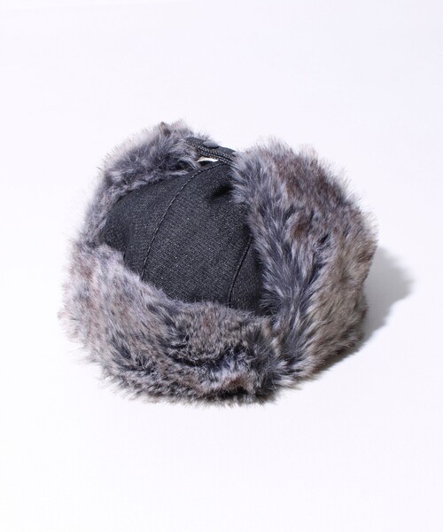 GLOSTER（グロスター）の「【GLOSTER/グロスター】フライトキャップ 2WAY ナイロン/デニム（キャップ・メンズ・チャコールグレー/ブラック/オリーブ/インディゴブルー・FREE）」の17枚目の写真