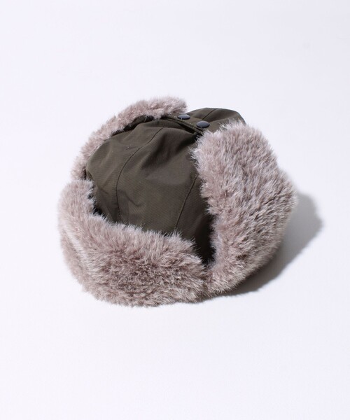 GLOSTER（グロスター）の「【GLOSTER/グロスター】フライトキャップ 2WAY ナイロン/デニム（キャップ・メンズ・チャコールグレー/ブラック/オリーブ/インディゴブルー・FREE）」の20枚目の写真