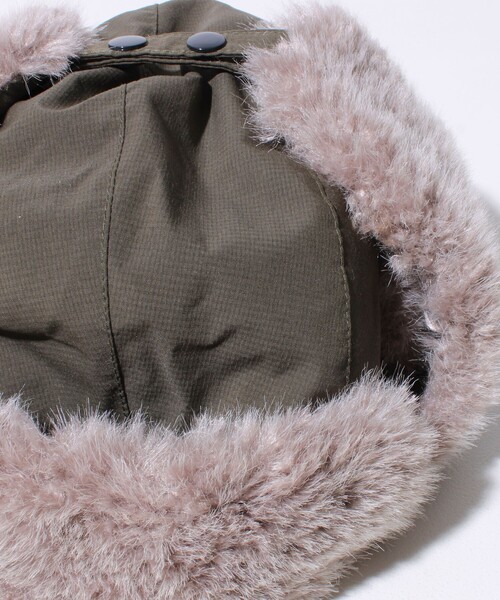 GLOSTER（グロスター）の「【GLOSTER/グロスター】フライトキャップ 2WAY ナイロン/デニム（キャップ・メンズ・チャコールグレー/ブラック/オリーブ/インディゴブルー・FREE）」の21枚目の写真