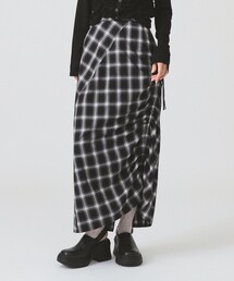 Ray BEAMS | チェック シャーリング タイトスカート(スカート)