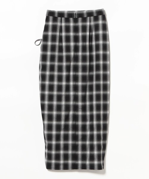 Ray BEAMS（レイビームス）の「チェック シャーリング タイトスカート（スカート・レディース・ブラック/レッド・1/0）」の11枚目の写真