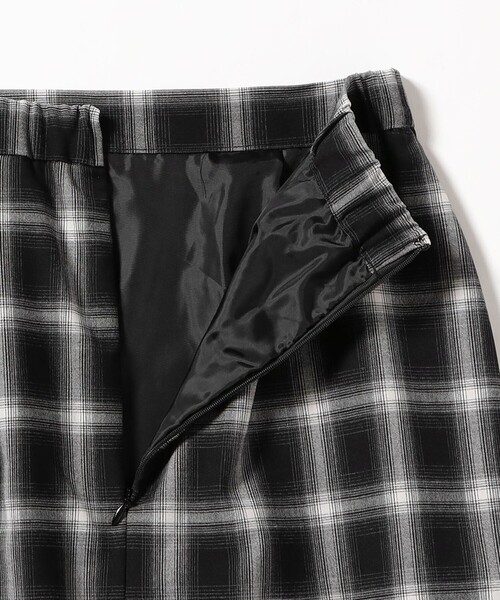 Ray BEAMS（レイビームス）の「チェック シャーリング タイトスカート（スカート・レディース・ブラック/レッド・1/0）」の12枚目の写真